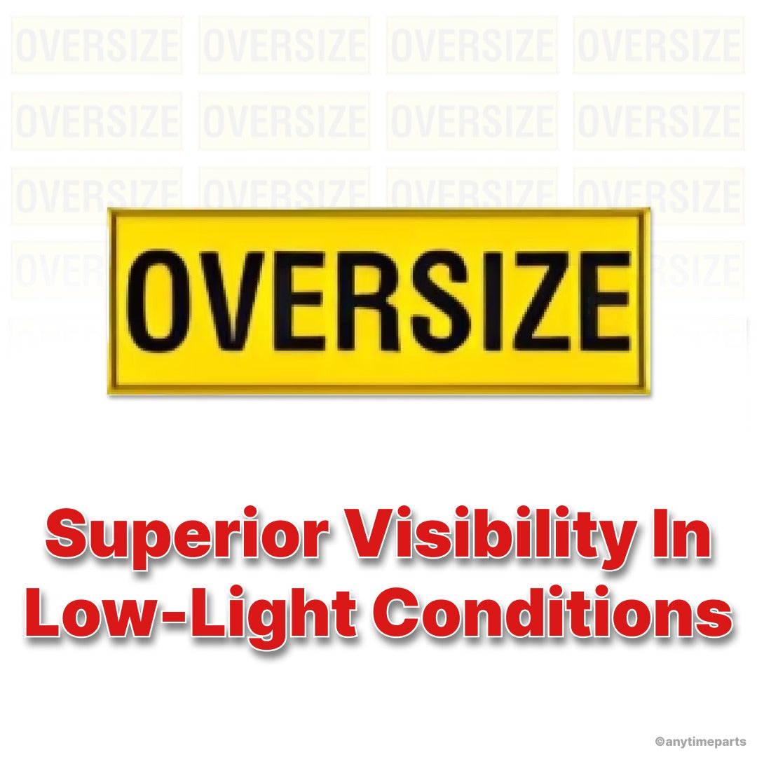 REFLECTIVE OVERSIZE ALUMINIUM SIGN 1020 X 250