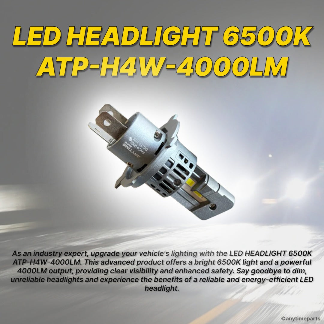 LED HEADLIGHT 6500K ATP-H4W-4000LM