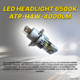 LED HEADLIGHT 6500K ATP-H4W-4000LM