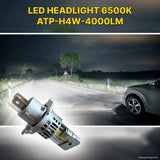 LED HEADLIGHT 6500K ATP-H4W-4000LM