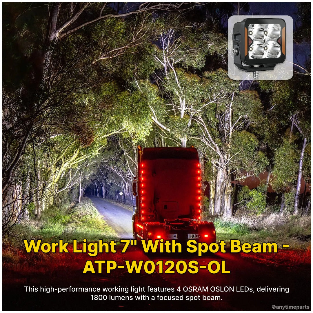 Work Light 7" With Spot Beam - ATP-W0120S-OL