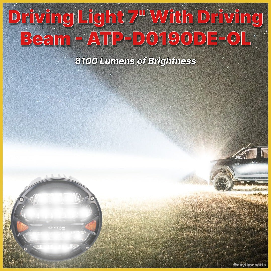 Driving Light 7" With Driving Beam - ATP-D0190DE-OL