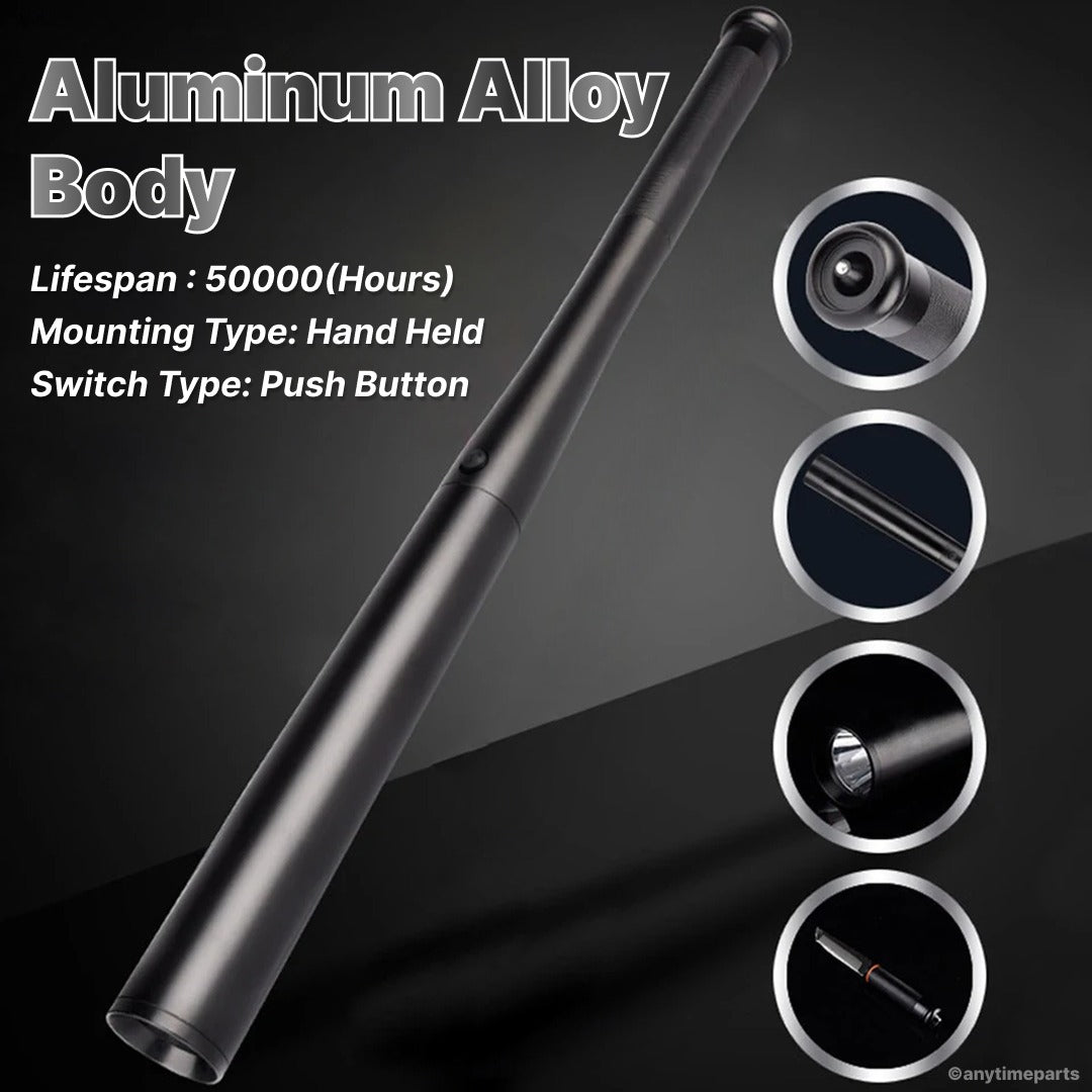 ATP High Quality Waterproof Explosion-Proof LED Flashlight Stick – 3 Modes, Super Bright, High Power Torch - 49 CM