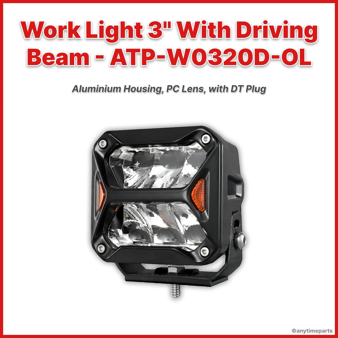 Work Light 3" With Driving Beam - ATP-W0320D-OL