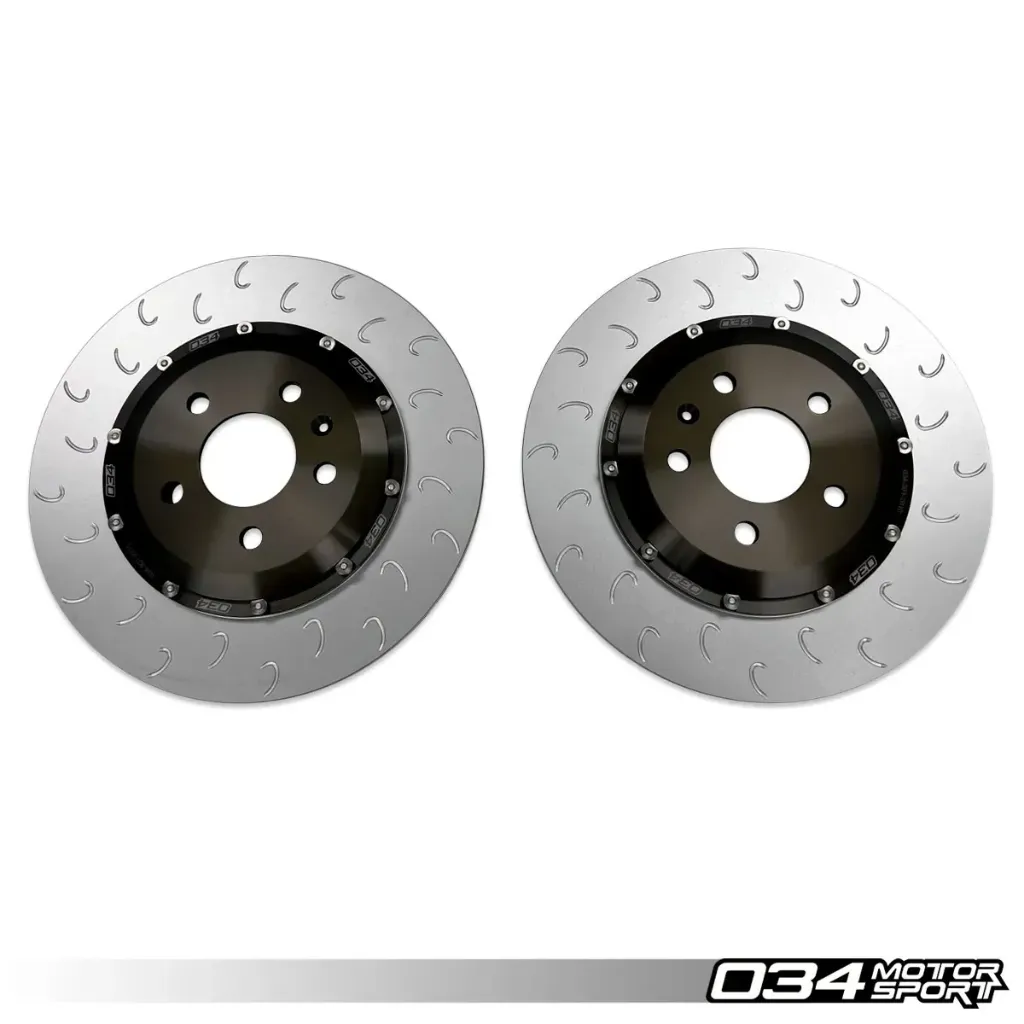 ['340441] 034Motorsport 2-piece Floating Rear Brake Rotor Upgrade Kit - B9/B9.5 RS5 - Black