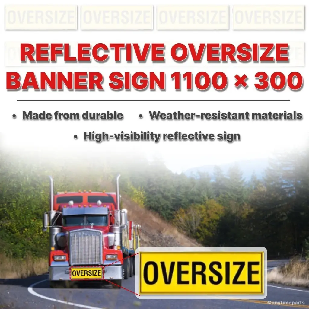 [ATP-REF1100X300-OS-B] REFLECTIVE OVERSIZE BANNER SIGN 1100 × 300
