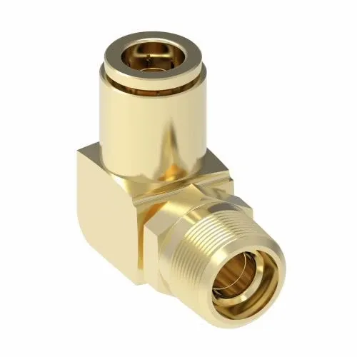 [1869X4S] Male 90 Swivel Elbow Quick Connect 1/4" Tube X 1/8" Mpt