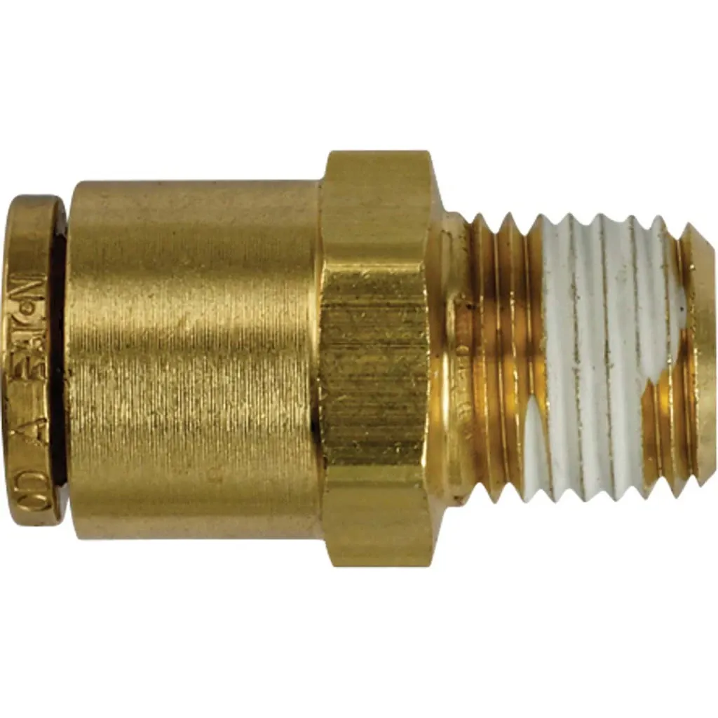 [1868X8X4] Male Connector Quick Connect 1/2" Tube X 1/4" Mpt