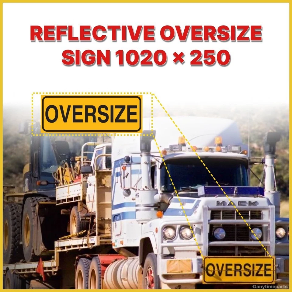 REFLECTIVE OVERSIZE ALUMINIUM SIGN 1020 X 250