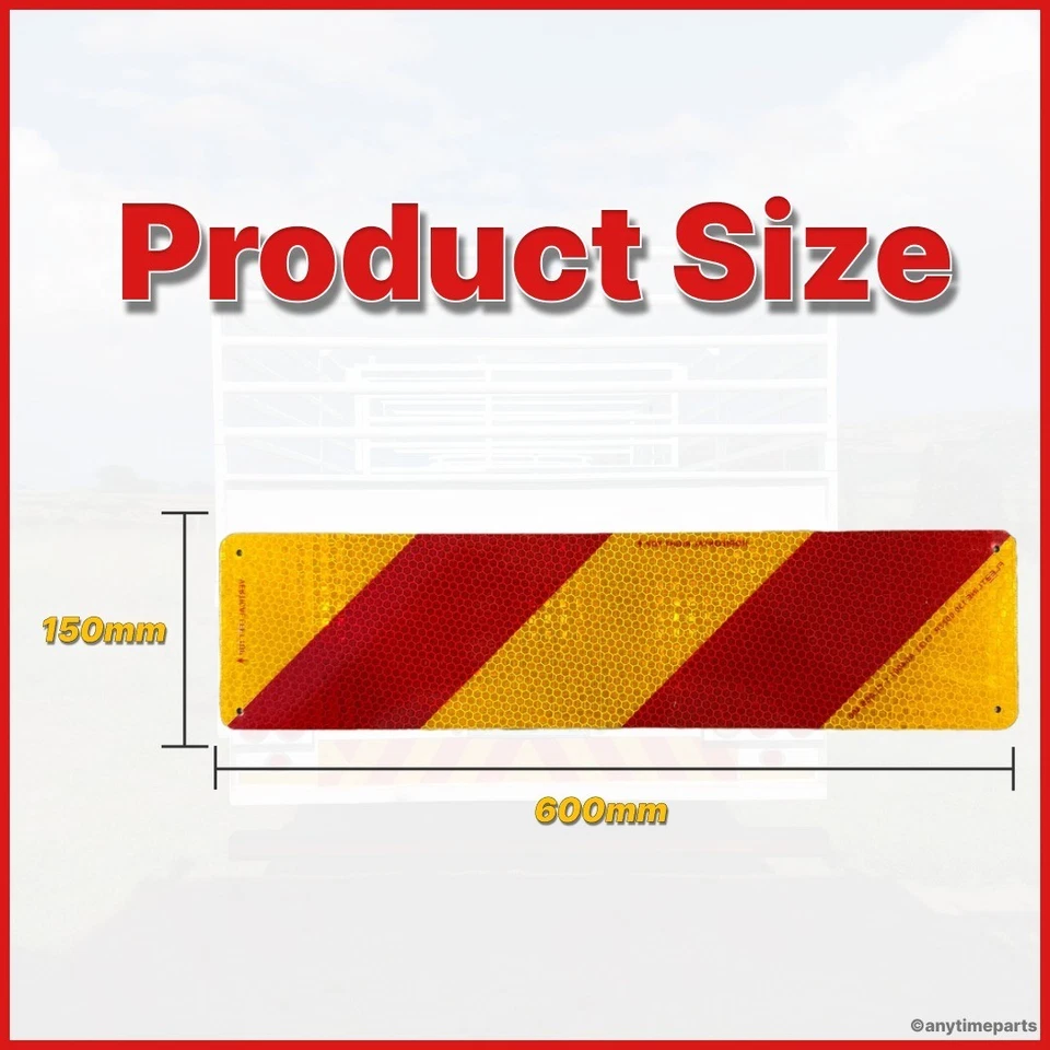 REFLECTIVE ALUMINIUM SIGN 150 X 600 (Left)