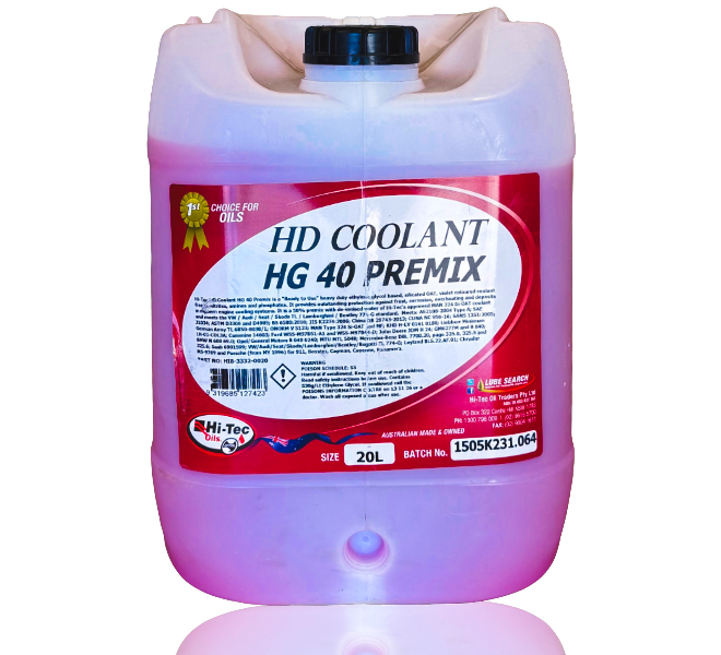 HD Coolant HG 40 Premix-20 LT