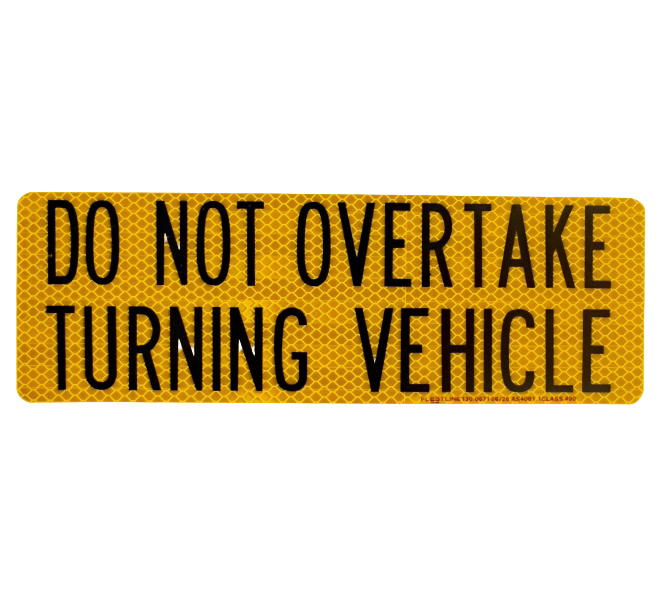 [ATP-REF300X100-DNOTV] Reflective DNOTV Aluminium Sign 300 X 100